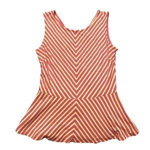 Banana Republic | Red & White | Peplum Blouse